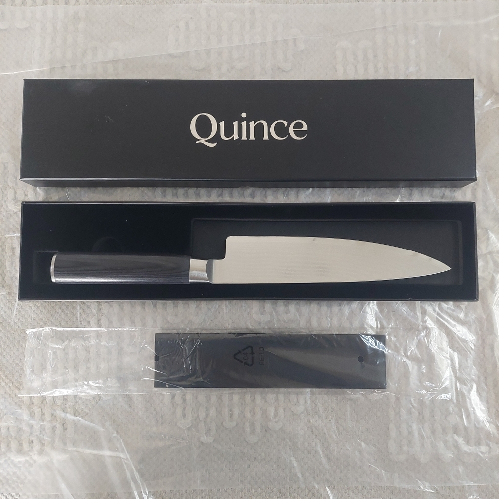 NEW! Quince- Essentials Japanese Damascus 8" Chefs Knife! (K2)